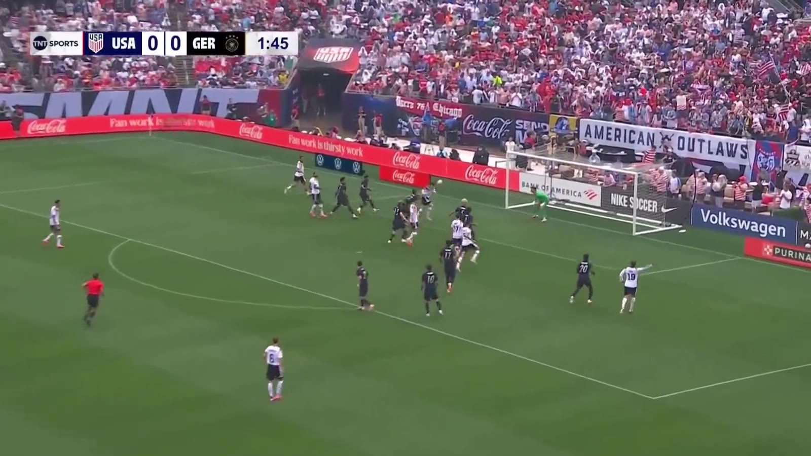 A live match from one broadcast camera, the only input Liat.ai needs.