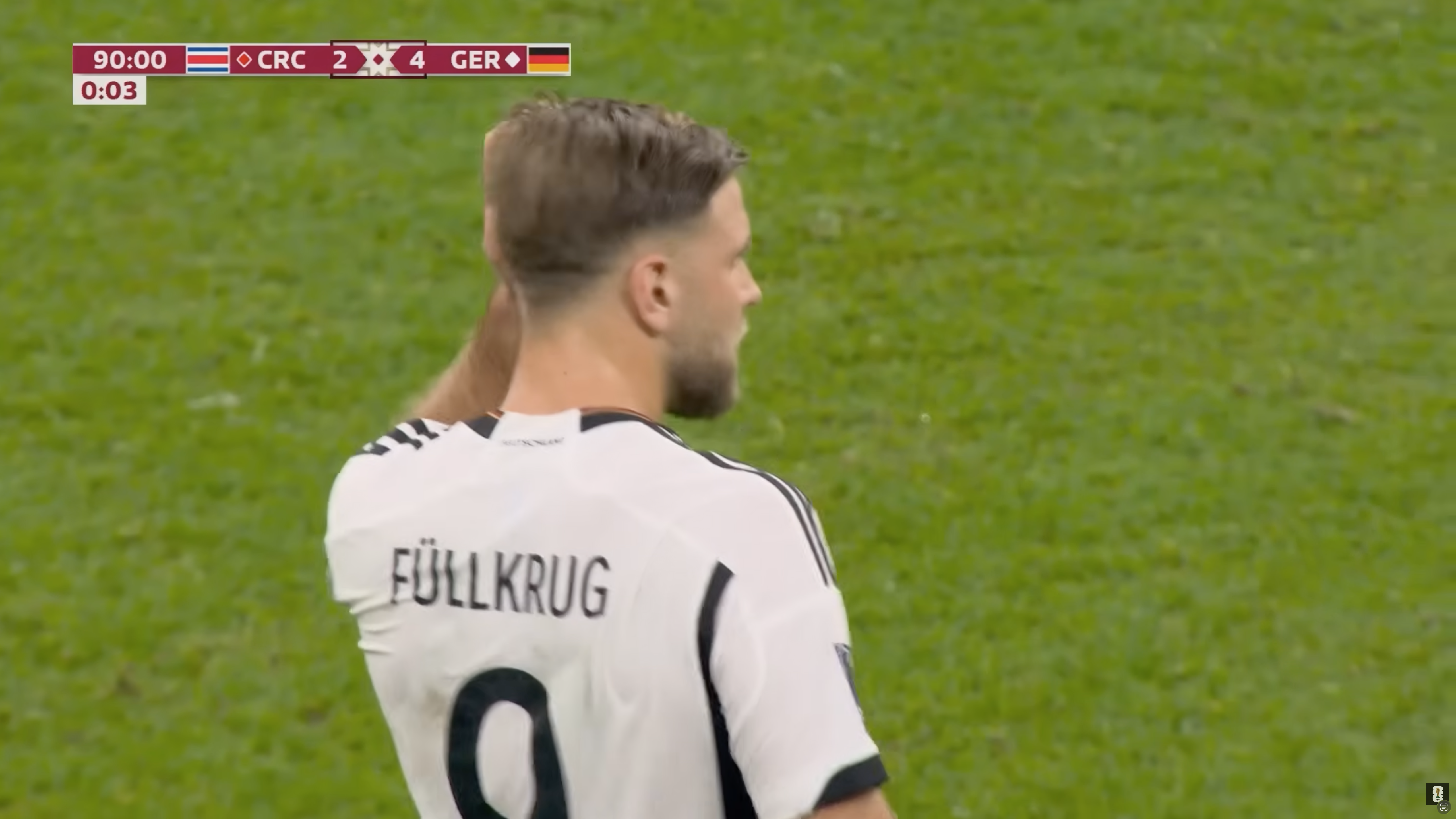 A dramatic moment from a World Cup group stage match
